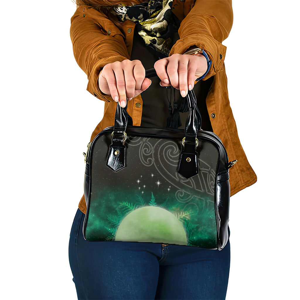 New Zealand Matariki Shoulder Handbag Pleiades Star Cluster Green Galaxy
