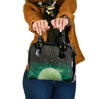New Zealand Matariki Shoulder Handbag Pleiades Star Cluster Green Galaxy