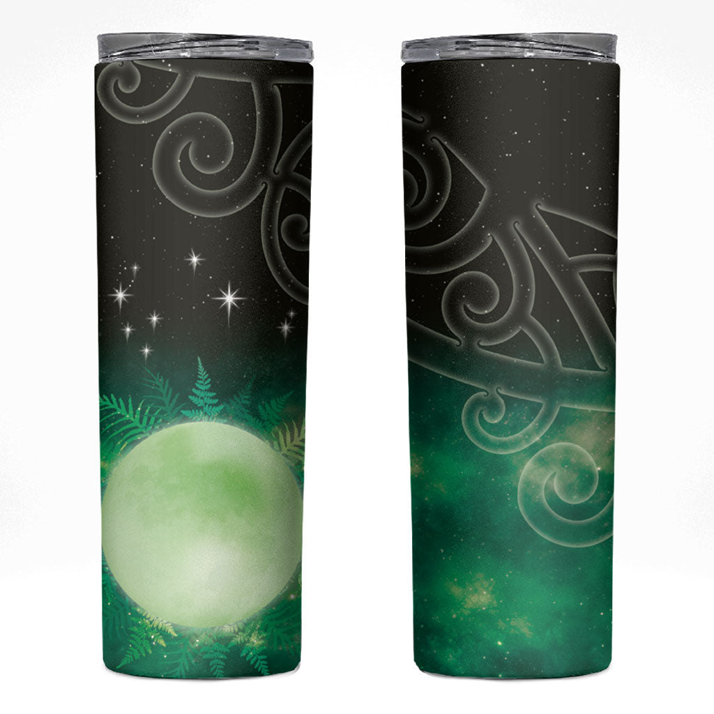 New Zealand Matariki Skinny Tumbler Pleiades Star Cluster Green Galaxy LT05 Green - Polynesian Pride