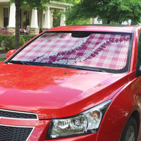 Pink Hawaii Palaka Auto Sun Shade Hawaiian Honohono Lei