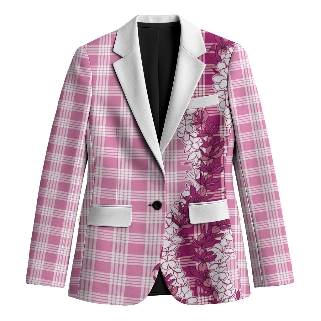 Pink Hawaii Palaka Blazer Hawaiian Honohono Lei