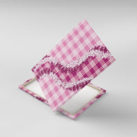 Pink Hawaii Palaka Canvas Wall Art Hawaiian Honohono Lei