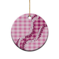 Pink Hawaii Palaka Ceramic Ornament Hawaiian Honohono Lei LT05 - Polynesian Pride