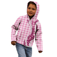 Pink Hawaii Palaka Kid Hoodie Hawaiian Honohono Lei