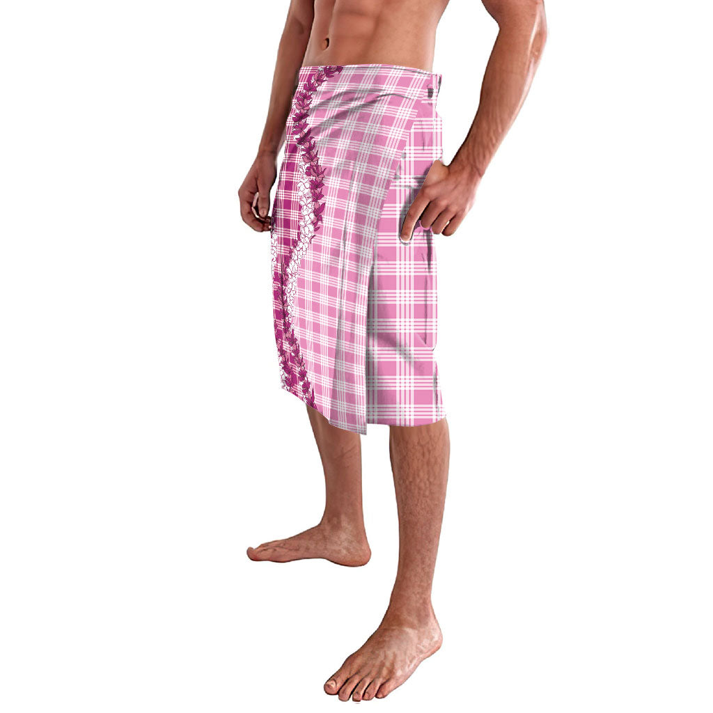 Pink Hawaii Palaka Lavalava Hawaiian Honohono Lei