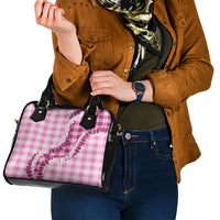 Pink Hawaii Palaka Shoulder Handbag Hawaiian Honohono Lei