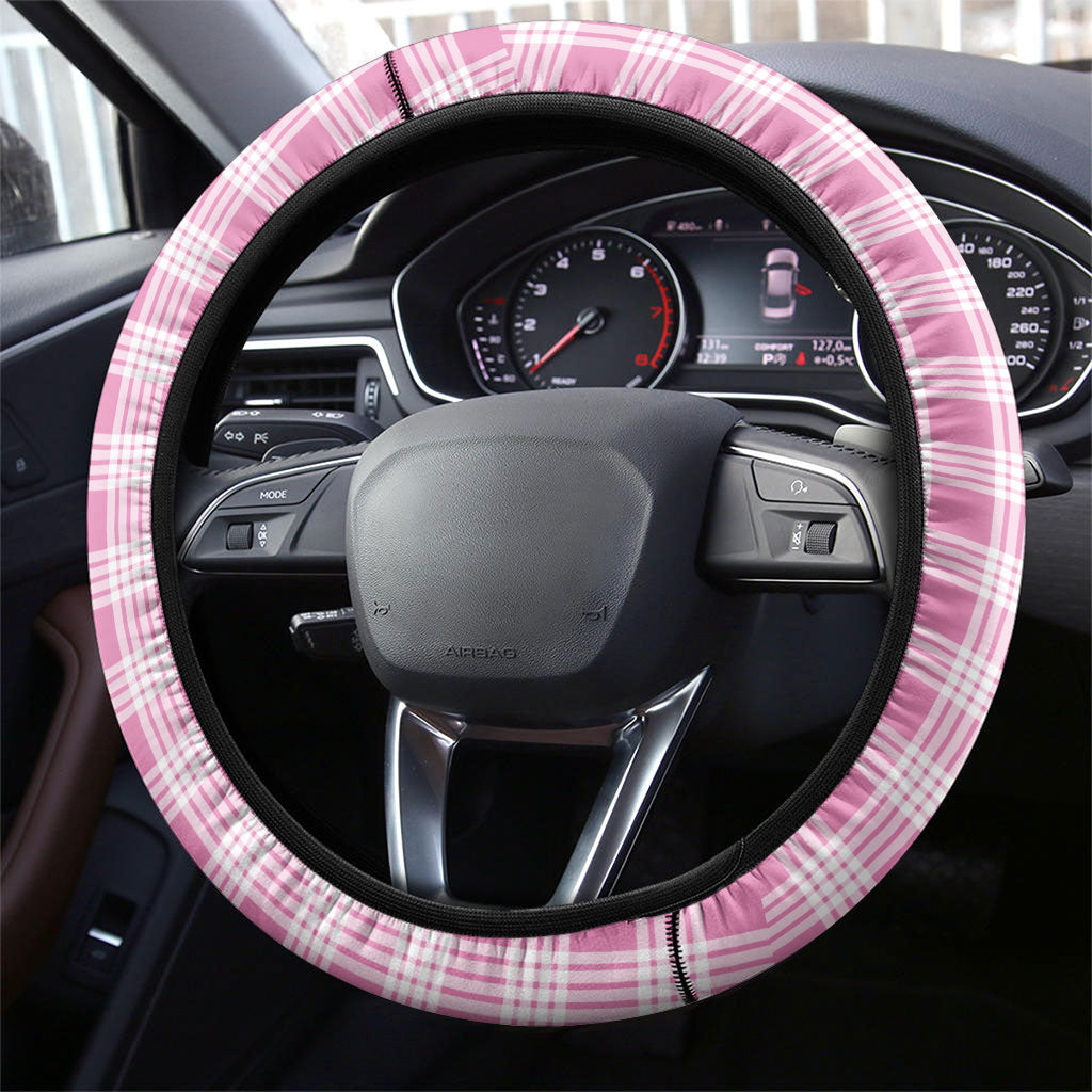 Pink Hawaii Palaka Steering Wheel Cover Hawaiian Honohono Lei