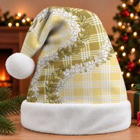 Yellow Hawaii Palaka Christmas Santa Hat Hawaiian Honohono Lei LT05 Without Fur Yellow - Polynesian Pride