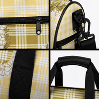 Yellow Hawaii Palaka Duffle Bag Hawaiian Honohono Lei LT05 - Polynesian Pride