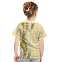 Yellow Hawaii Palaka Kid T Shirt Hawaiian Honohono Lei