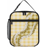 Yellow Hawaii Palaka Lunch Bag Hawaiian Honohono Lei LT05 10.2 × 8.3 × 4.3 inch Yellow - Polynesian Pride