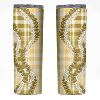 Yellow Hawaii Palaka Skinny Tumbler Hawaiian Honohono Lei LT05 Yellow - Polynesian Pride