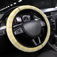Yellow Hawaii Palaka Steering Wheel Cover Hawaiian Honohono Lei