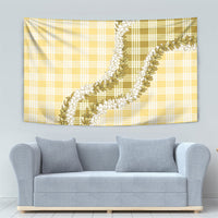 Yellow Hawaii Palaka Tapestry Hawaiian Honohono Lei