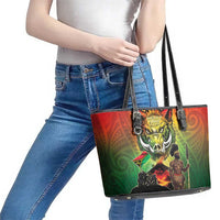 Vanuatu July 30th 1980 Leather Tote Bag Happy Independence Day - Polynesian Pride