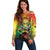 Vanuatu July 30th 1980 Off Shoulder Sweater Happy Independence Day - Polynesian Pride