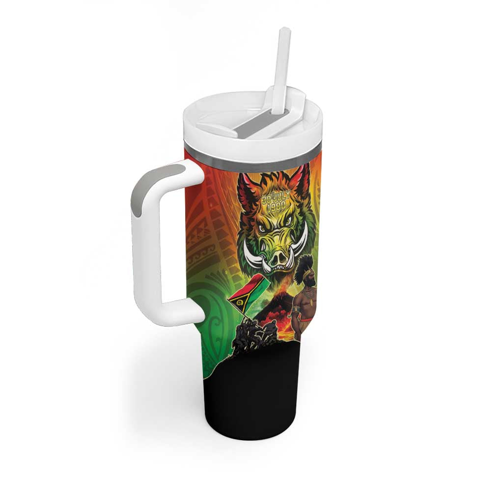 Vanuatu July 30th 1980 Tumbler With Handle Happy Independence Day - Polynesian Pride