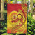 Vanuatu 45 Yia Indipendens Anivesari Garden Flag Tamtam Drum With Boar Tusk - Polynesian Pride