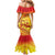 Vanuatu 45 Yia Indipendens Anivesari Mermaid Dress Tamtam Drum With Boar Tusk - Polynesian Pride