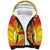 Vanuatu 45 Yia Indipendens Anivesari Sherpa Hoodie Tamtam Drum With Boar Tusk - Polynesian Pride