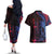 Samoan Pride Couples Matching Off The Shoulder Long Sleeve Dress and Hawaiian Shirt The Tui Manua - Polynesian Pride