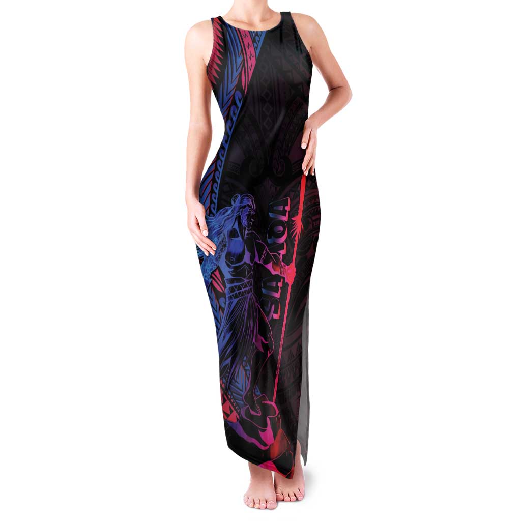Samoan Pride Family Matching Tank Maxi Dress and Hawaiian Shirt The Tui Manua - Polynesian Pride