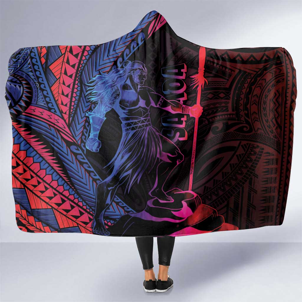 Samoan Pride Hooded Blanket The Tui Manua - Polynesian Pride