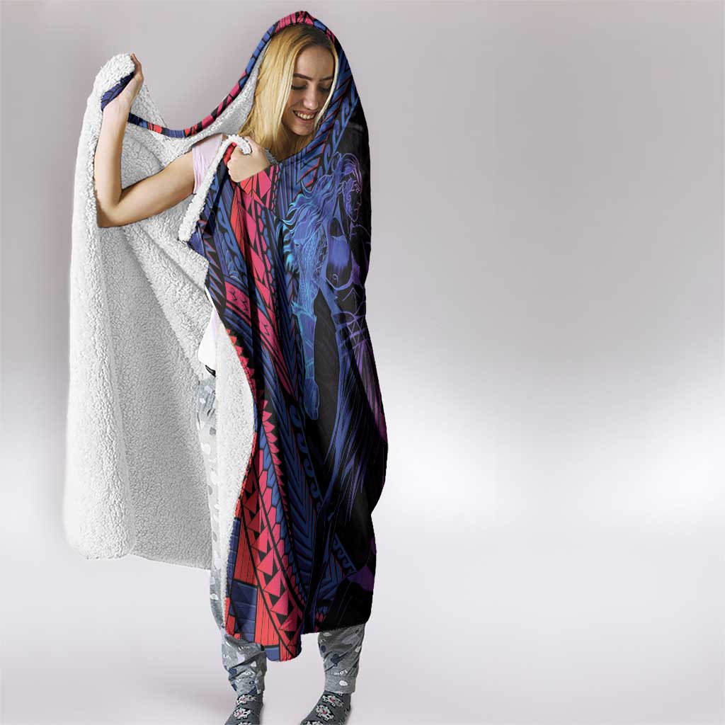 Samoan Pride Hooded Blanket The Tui Manua - Polynesian Pride
