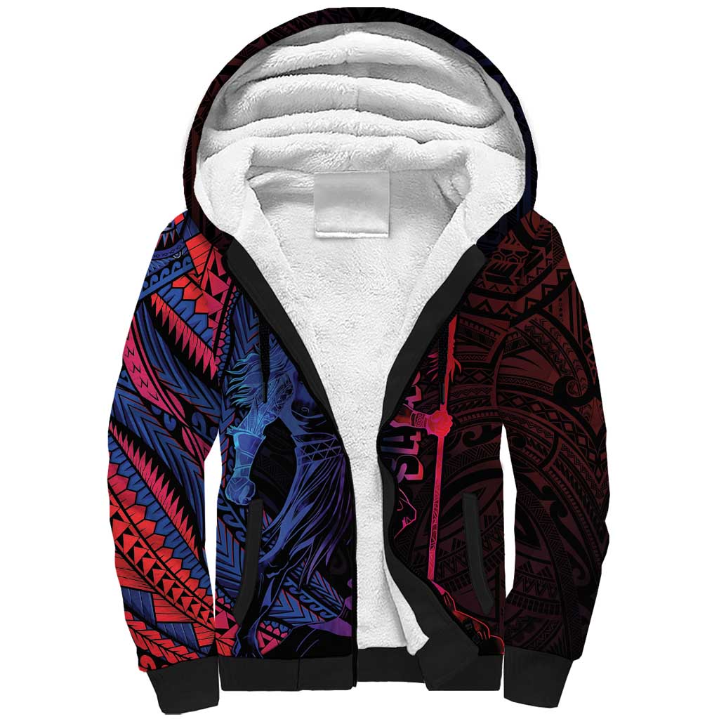 Samoan Pride Sherpa Hoodie The Tui Manua - Polynesian Pride