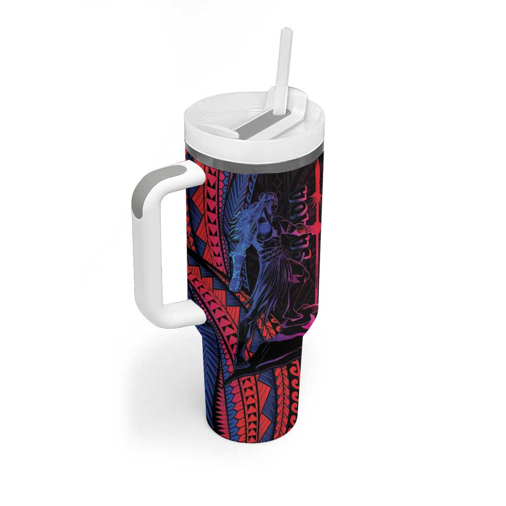 Samoan Pride Tumbler With Handle The Tui Manua - Polynesian Pride