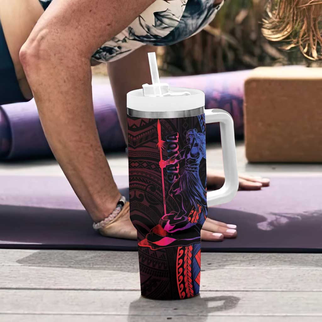 Samoan Pride Tumbler With Handle The Tui Manua - Polynesian Pride
