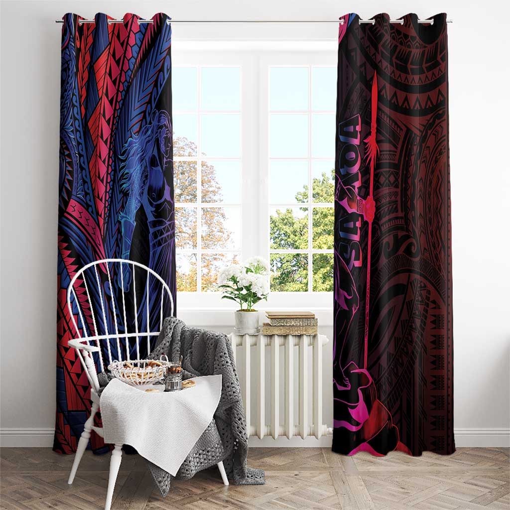 Samoan Pride Window Curtain The Tui Manua - Polynesian Pride