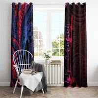 Samoan Pride Window Curtain The Tui Manua - Polynesian Pride