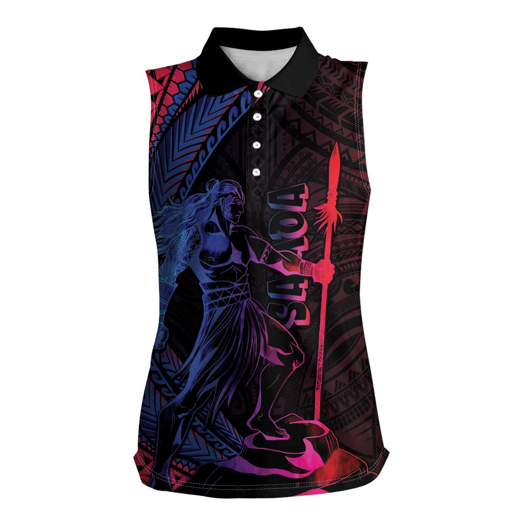 Samoan Pride Women Sleeveless Polo Shirt The Tui Manua - Polynesian Pride
