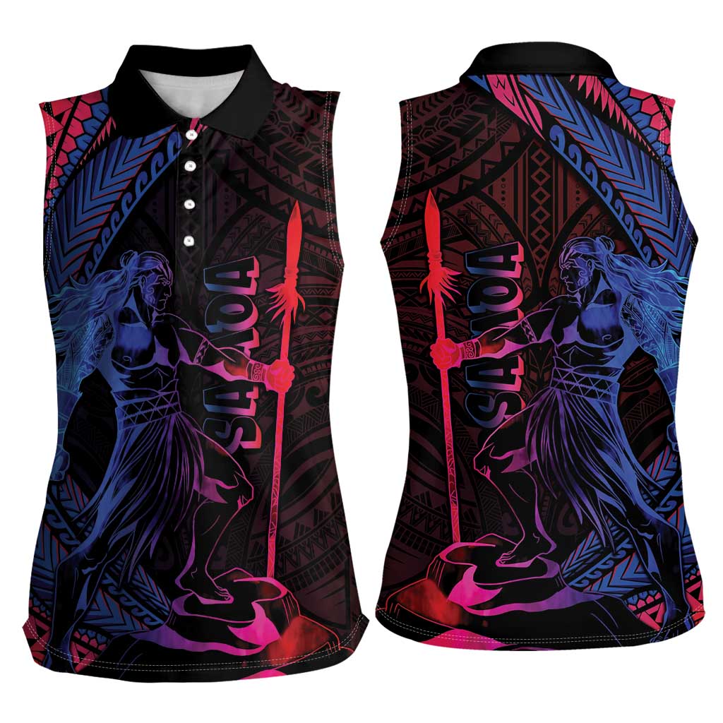 Samoan Pride Women Sleeveless Polo Shirt The Tui Manua - Polynesian Pride