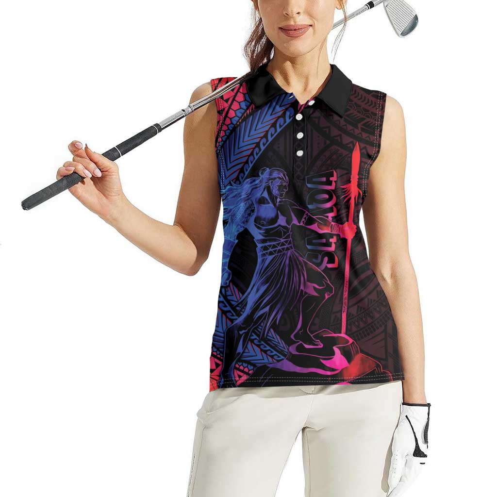 Samoan Pride Women Sleeveless Polo Shirt The Tui Manua - Polynesian Pride