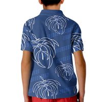 Aloha Hawaii Acacia Koa Leaves Kid Polo Shirt Navy Kakau Tribal Pattern LT05 - Polynesian Pride