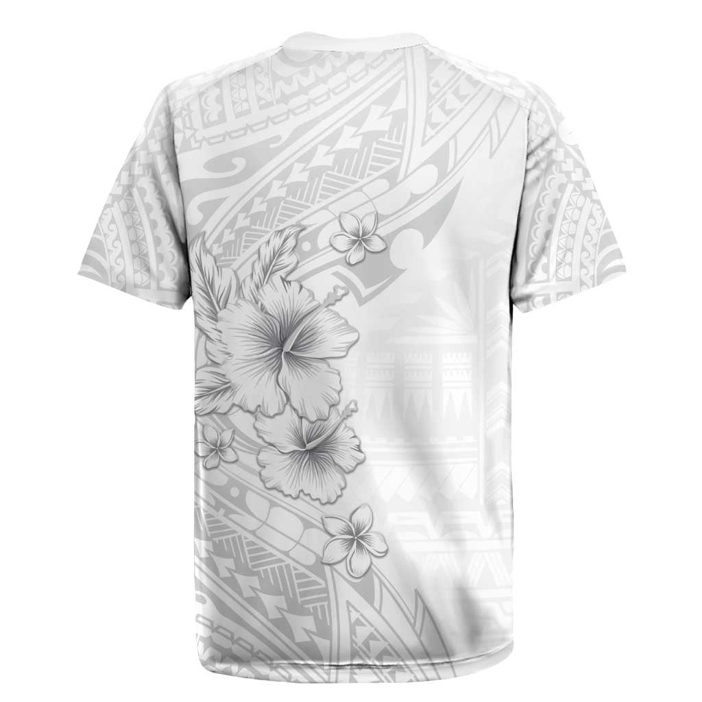 Lotu Tamaiti Samoa Rugby Jersey White Sunday Polynesian Tribal Pattern Elegant Style