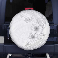 Lotu Tamaiti Samoa Spare Tire Cover White Sunday Polynesian Tribal Pattern Elegant Style LT05 - Polynesian Pride