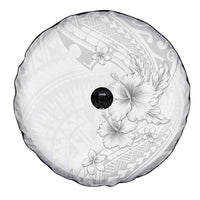Lotu Tamaiti Samoa Spare Tire Cover White Sunday Polynesian Tribal Pattern Elegant Style LT05 - Polynesian Pride