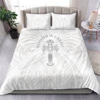 Samoa Christian Bedding Set Rooted In Christ Polynesian Cross