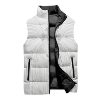 Samoa Christian Sleeveless Puffer Jacket Rooted In Christ Polynesian Cross