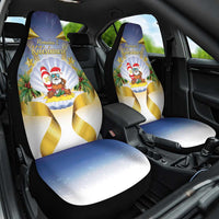 Niue Christmas Car Seat Cover Seashell Santa Beach Vibes - Polynesian Pride