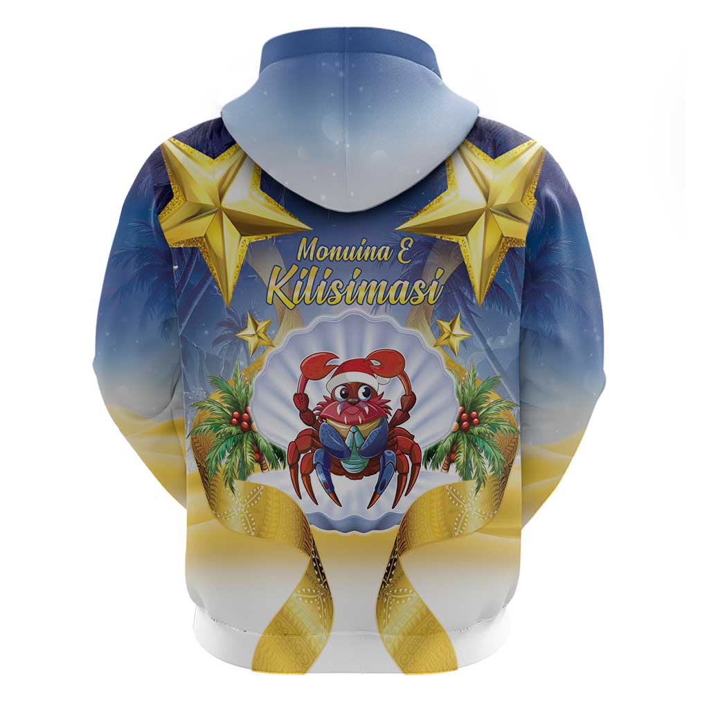 Niue Christmas Hoodie Seashell Santa Beach Vibes - Polynesian Pride