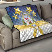 Niue Christmas Quilt Seashell Santa Beach Vibes - Polynesian Pride