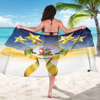 Niue Christmas Sarong Seashell Santa Beach Vibes - Polynesian Pride