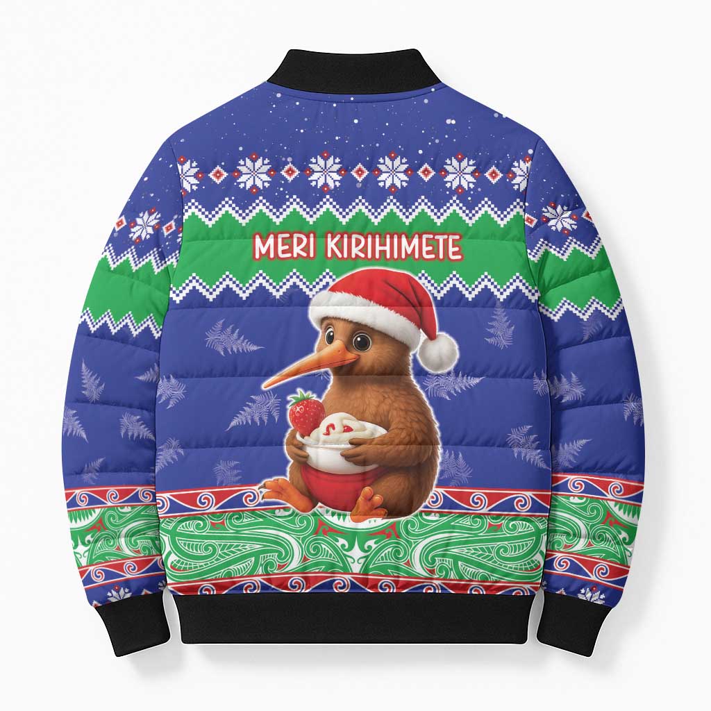 New Zealand Christmas Bomber Puffer Jacket Have Yourself A Kiwi-tastic Christmas - Polynesian Pride