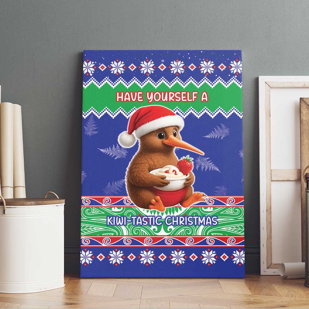 New Zealand Christmas Canvas Wall Art Have Yourself A Kiwi-tastic Christmas - Polynesian Pride