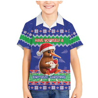 New Zealand Christmas Family Matching Mermaid Dress and Hawaiian Shirt Have Yourself A Kiwi-tastic Christmas - Polynesian Pride