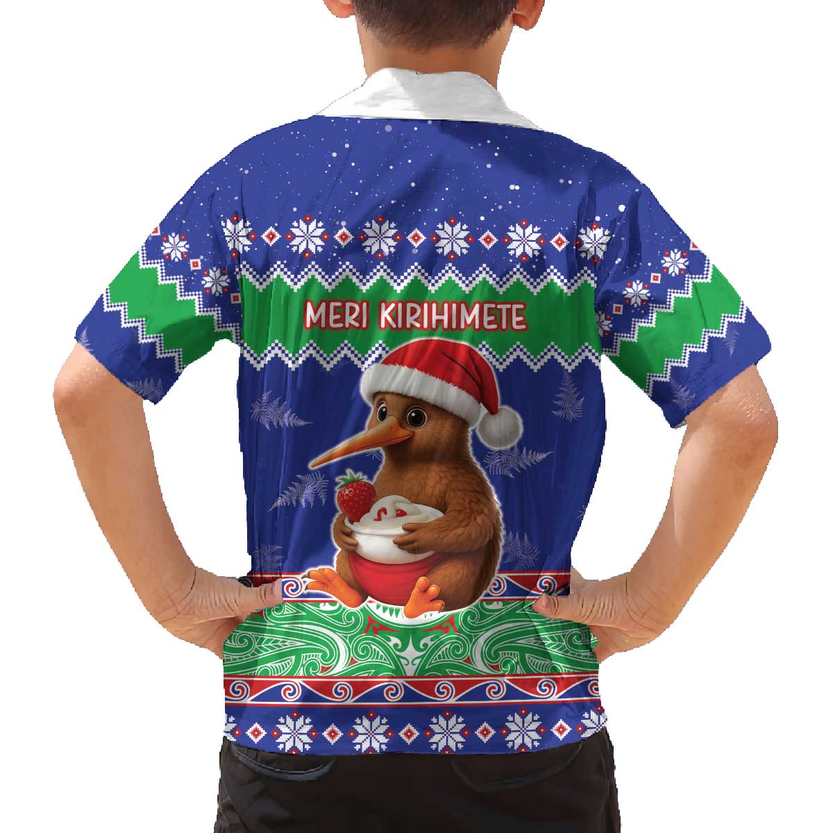 New Zealand Christmas Family Matching Off The Shoulder Long Sleeve Dress and Hawaiian Shirt Have Yourself A Kiwi-tastic Christmas - Polynesian Pride